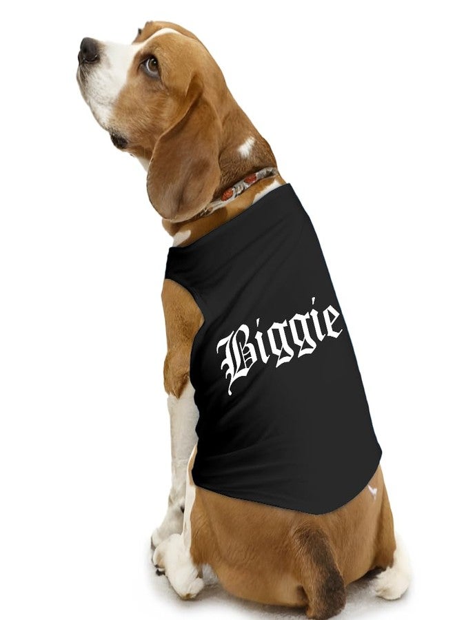 PawsIndia Biggie Dog T-Shirt - Sleeveless Cotton Pet Vest | Breathable Round Neck Dog Tank Top | Cute Printed Apparel for Dogs | Summer Dog Clothes for Small, Medium & Large Breeds - Image 1